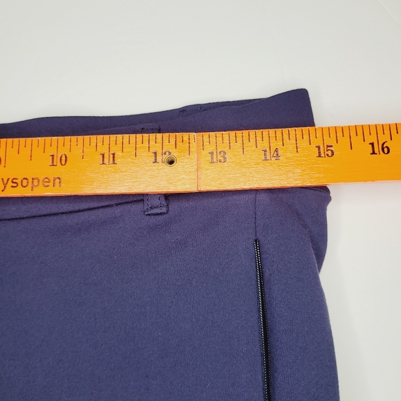 Betabrand 7-Pocket Pants Yoga Women's Medium Long Bootcut Navy Classic Pull On - Picture 6 of 13